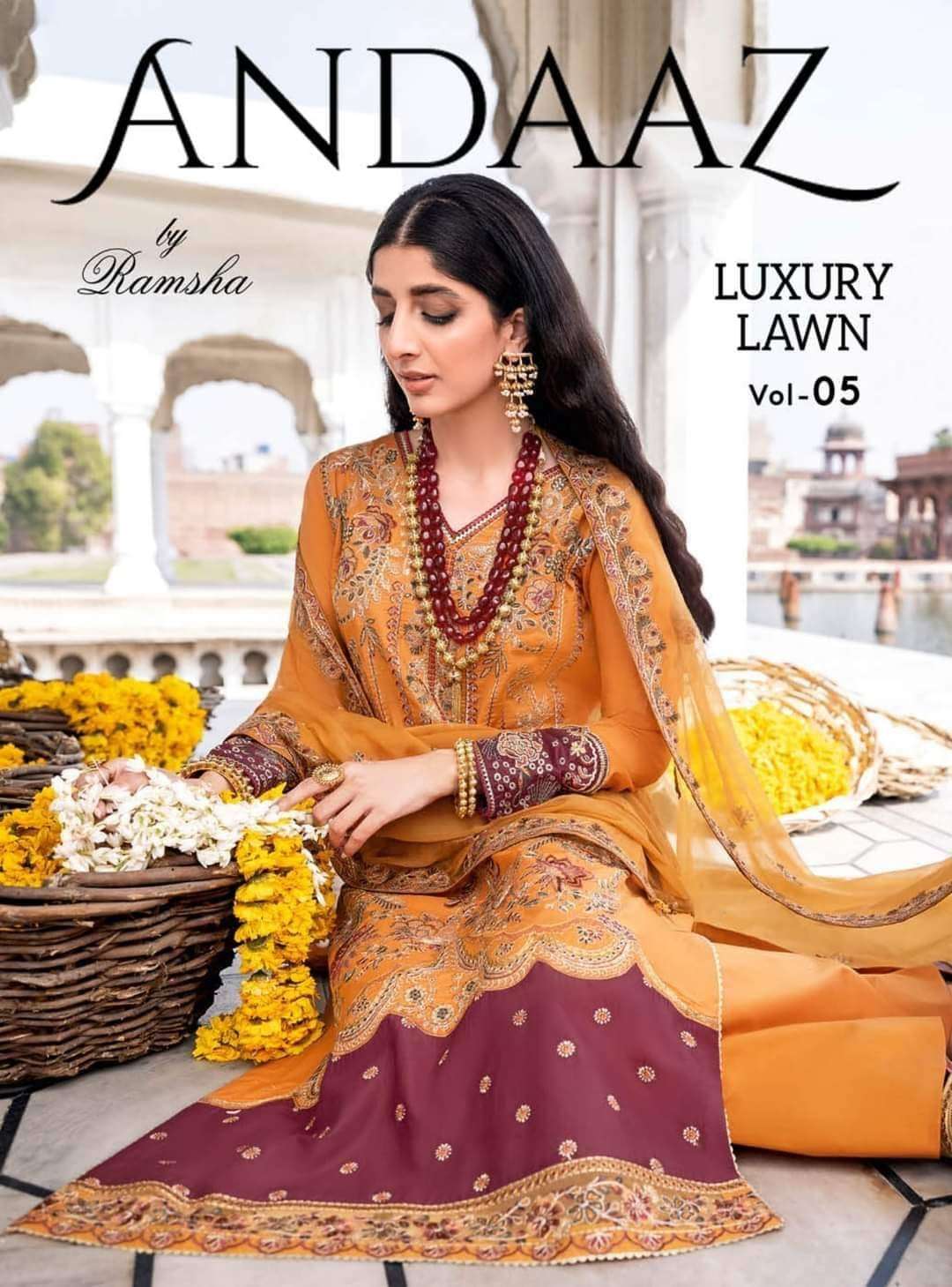 RAMSHA ANDAAZ Luxury Lawn Vol 5